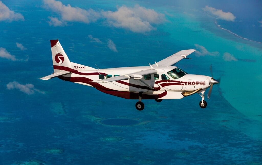 Free golf cart pickup after arrival with Tropic Air in San Pedro, Belize